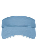 James & Nicholson Sandwich Sunvisor light-blue/white