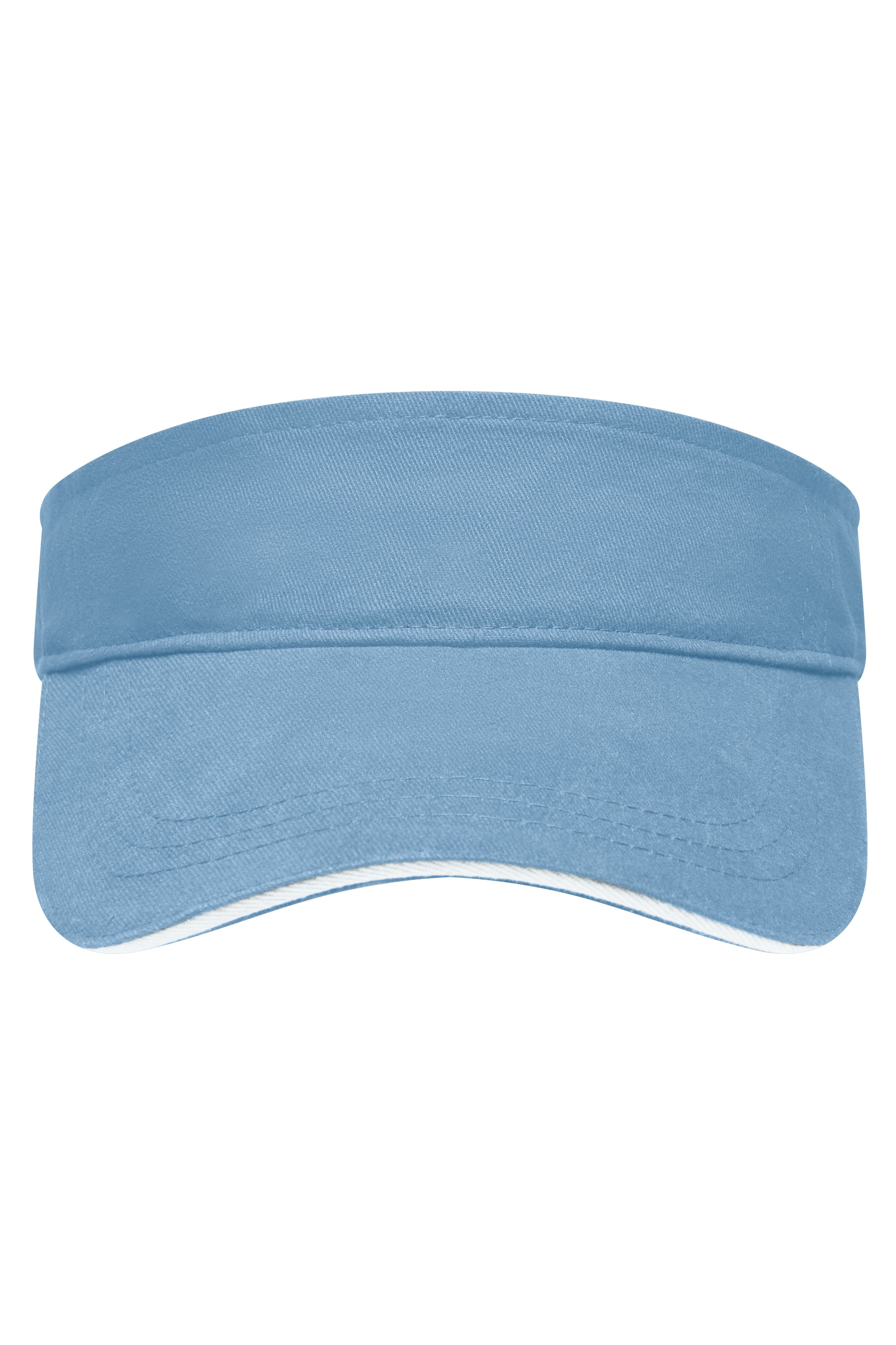 James & Nicholson Sandwich Sunvisor light-blue/white