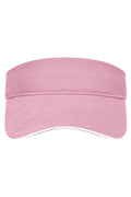 James & Nicholson Sandwich Sunvisor light-pink/white