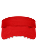 James & Nicholson Sandwich Sunvisor red/white