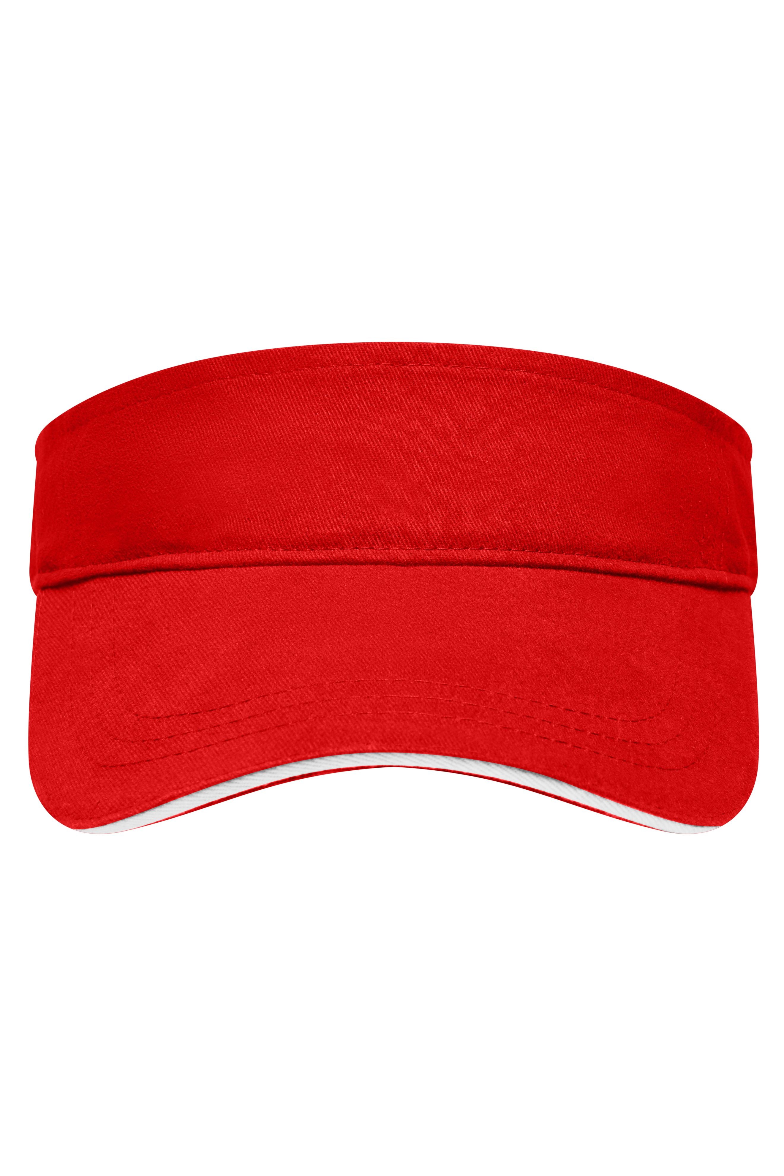 James & Nicholson Sandwich Sunvisor red/white