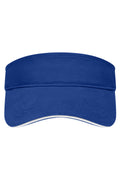 James & Nicholson Sandwich Sunvisor royal/white