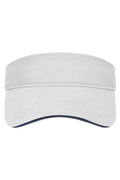 James & Nicholson Sandwich Sunvisor white/navy