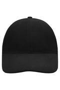 James & Nicholson Panel Softlining Cap black