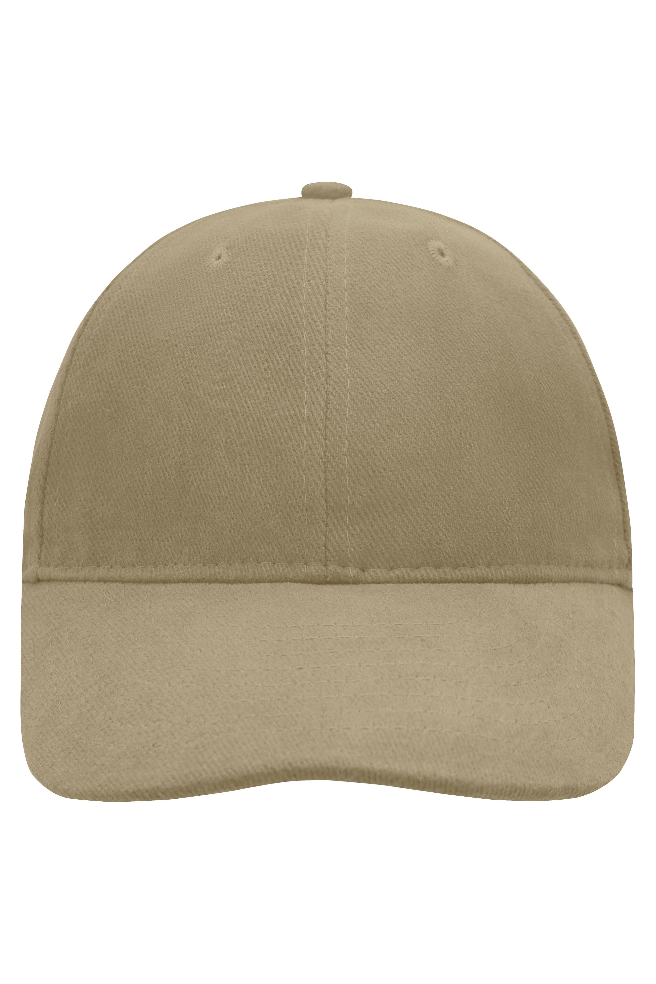 James & Nicholson Panel Softlining Cap dark-khaki