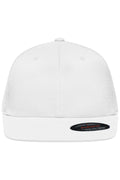James & Nicholson Flexfit Flatpeak Cap white