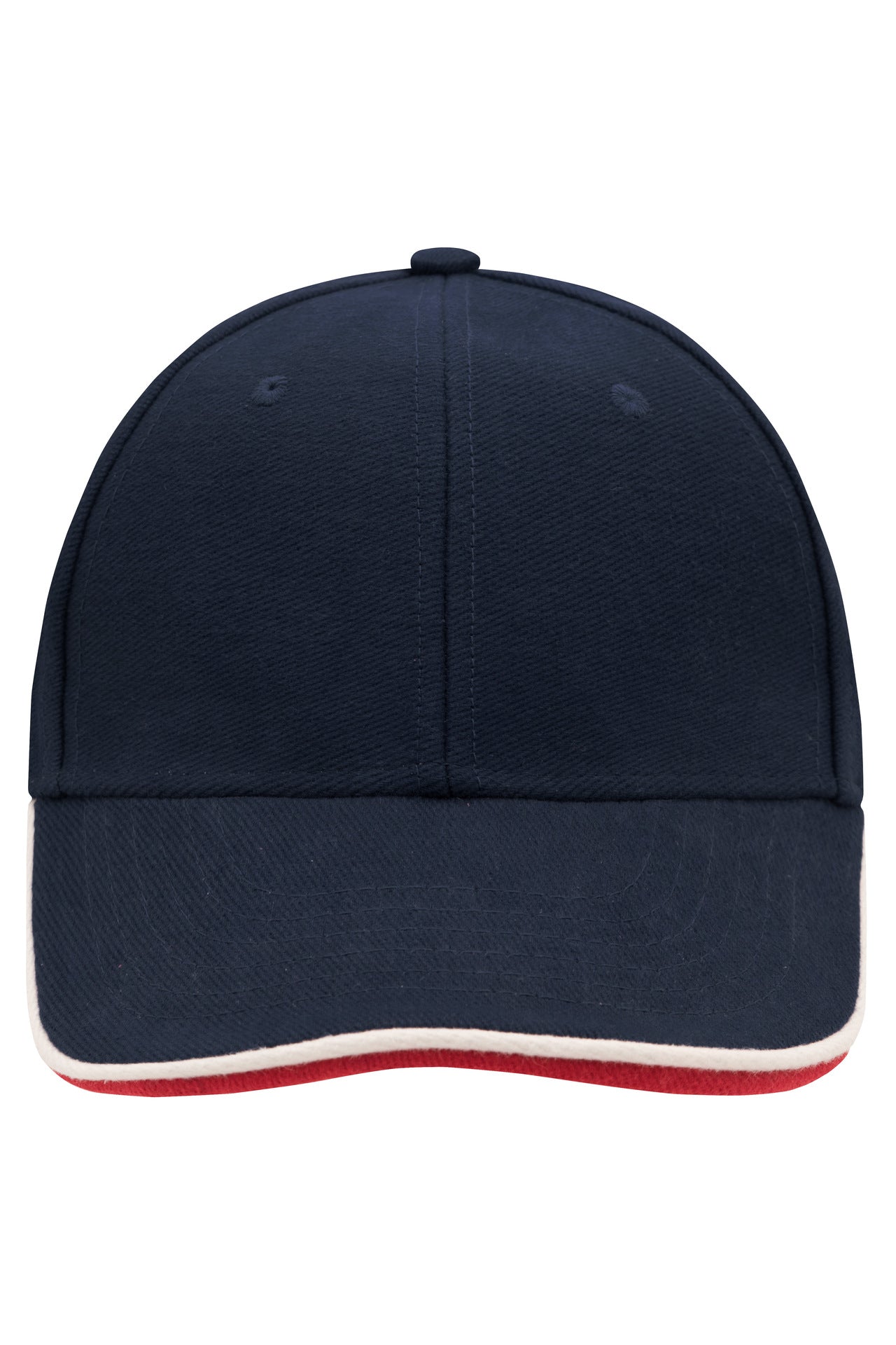 James & Nicholson Doppeldandwich Cap navy/white/red