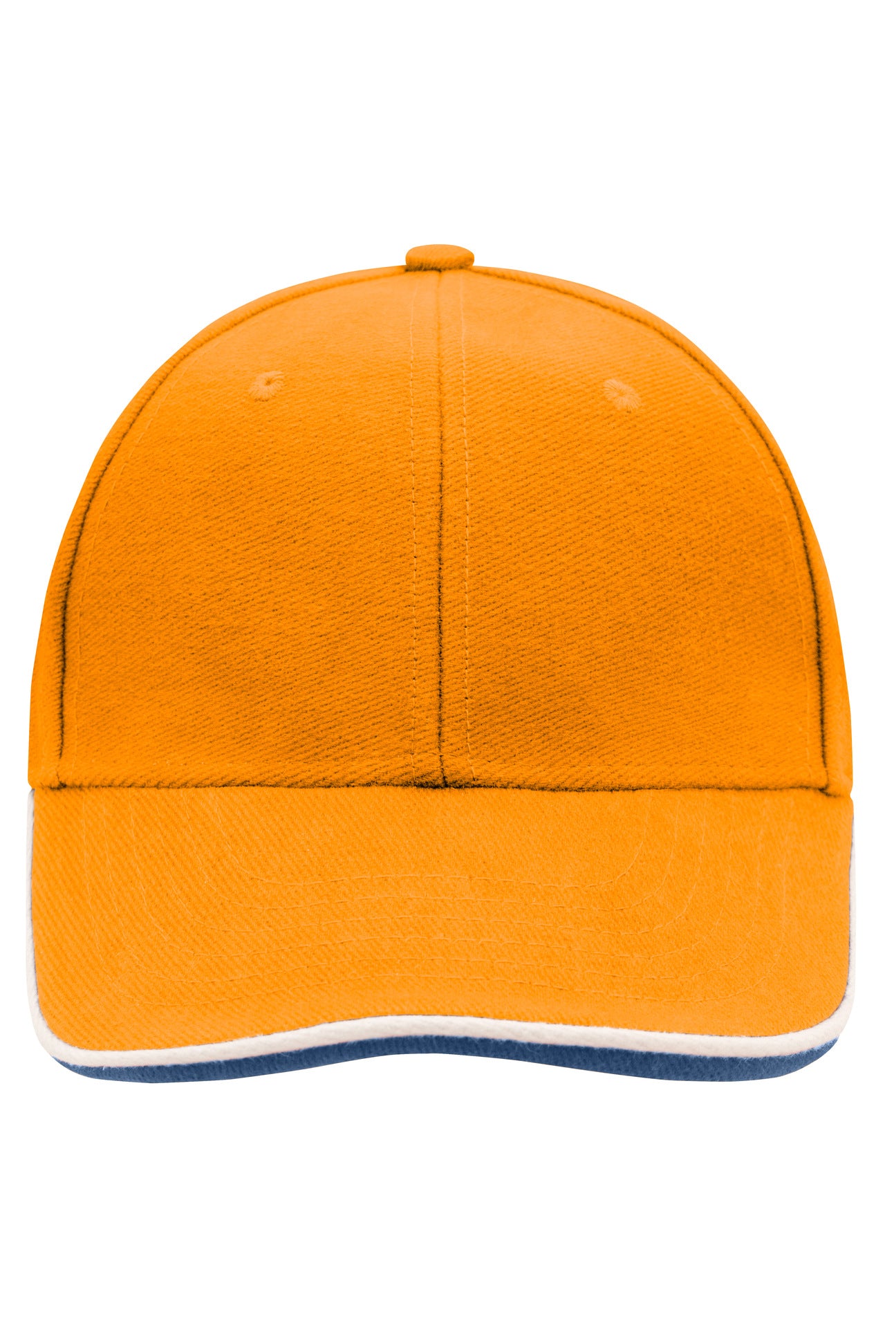 James & Nicholson Doppeldandwich Cap orange/white/royal