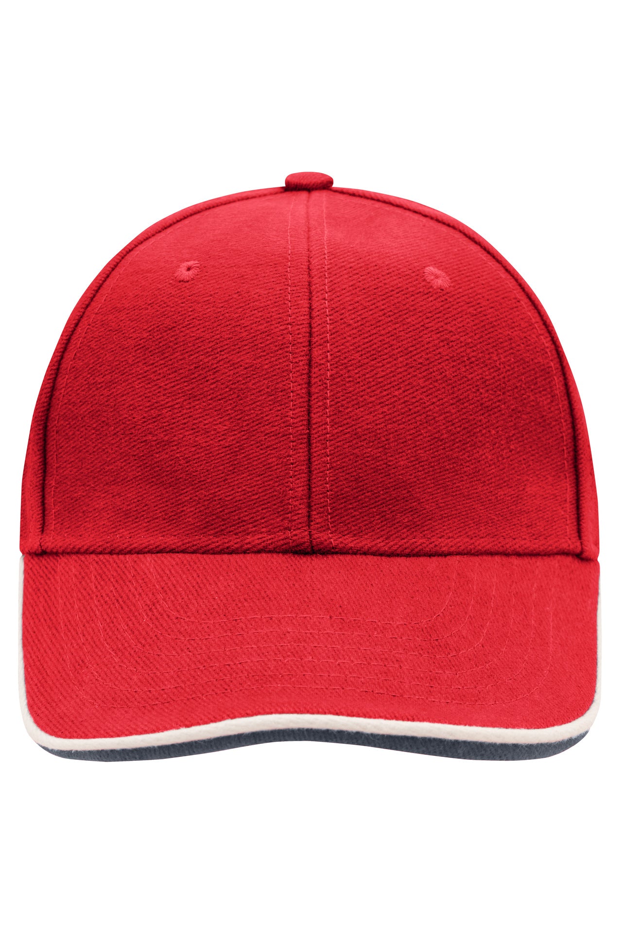 James & Nicholson Doppeldandwich Cap red/white/navy