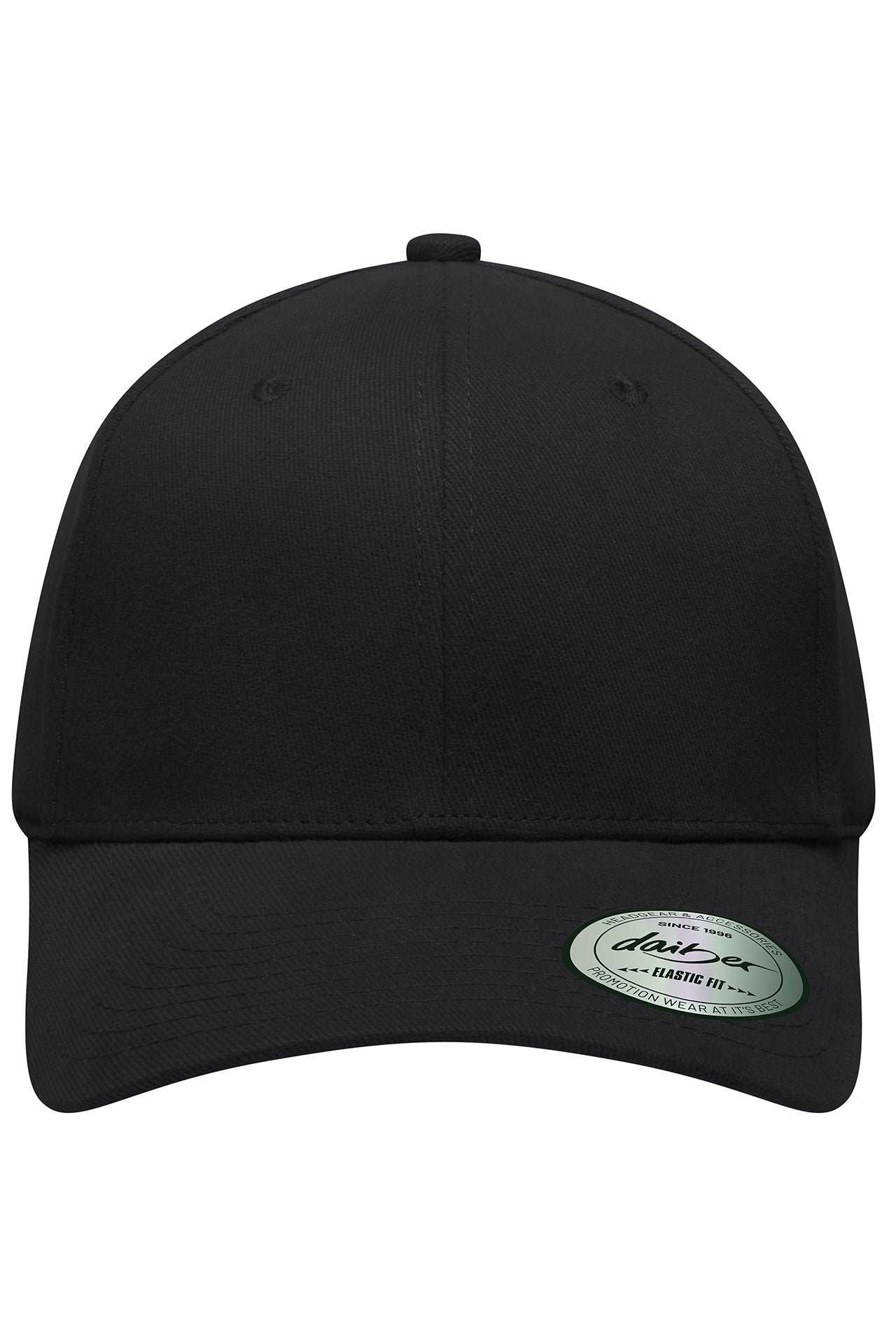 James & Nicholson Panel Cap Elastic Fit black