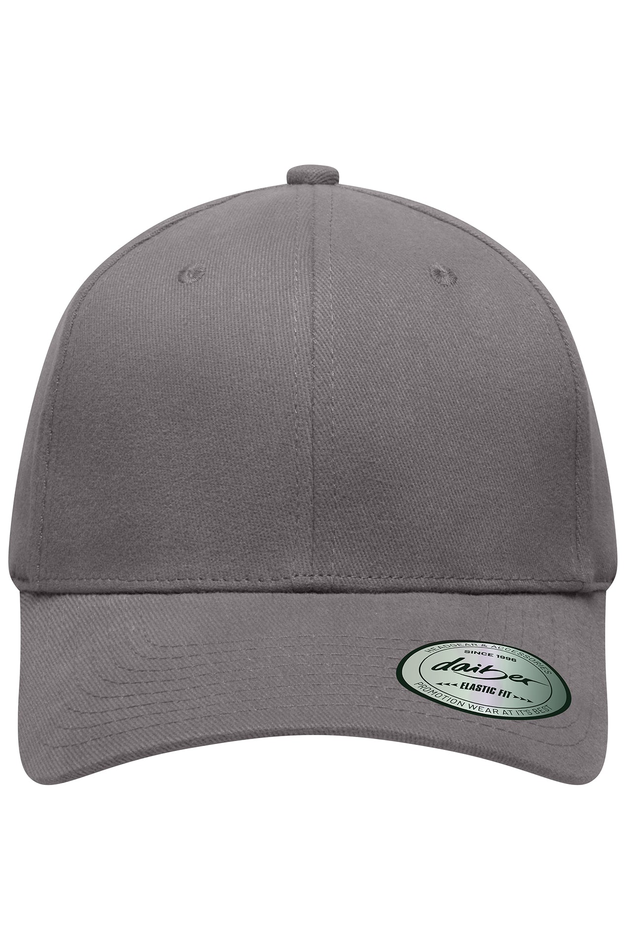 James & Nicholson Panel Cap Elastic Fit dark-grey