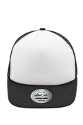James & Nicholson Panel Cap Flat Peak white/black