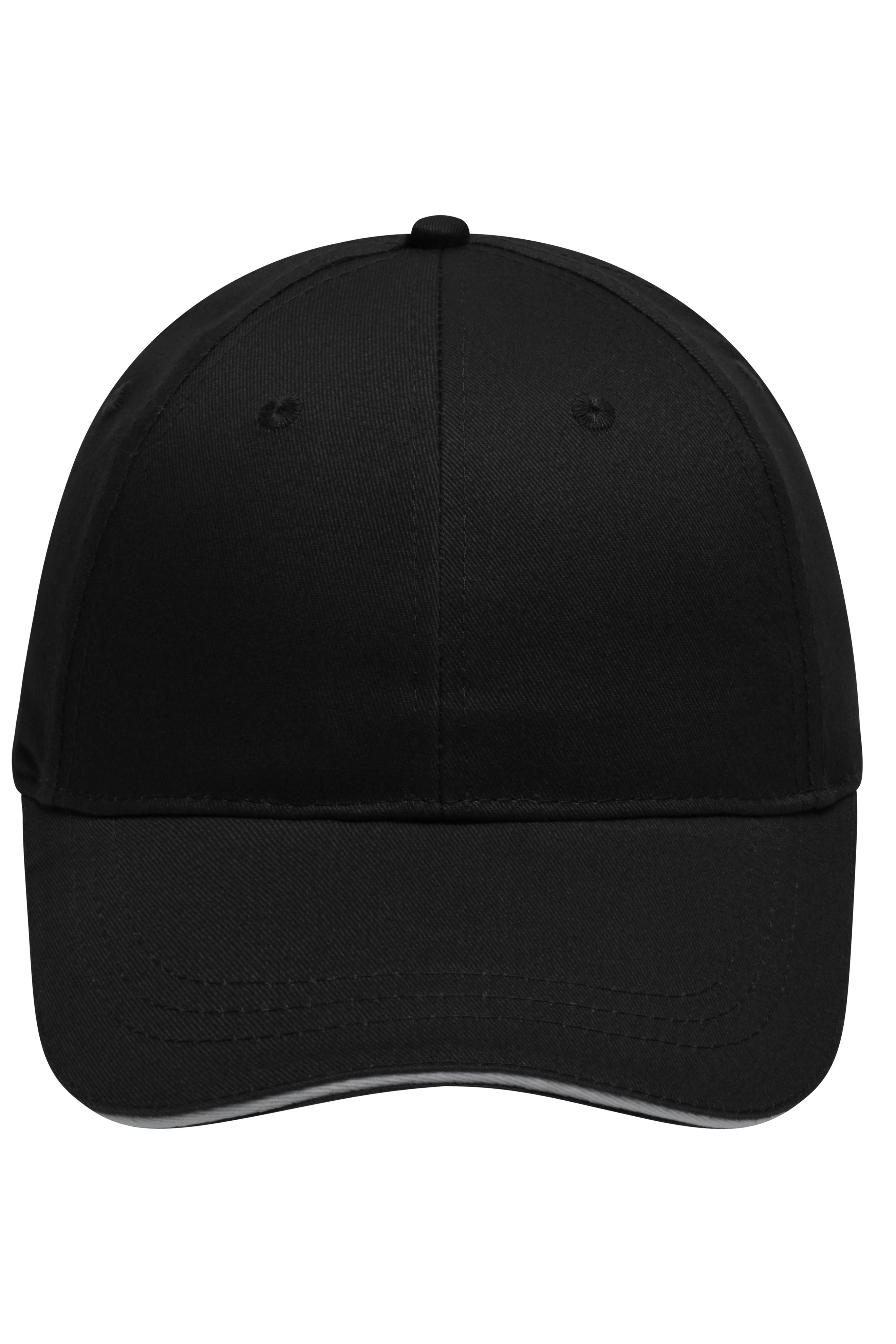James & Nicholson Cap black/light-grey