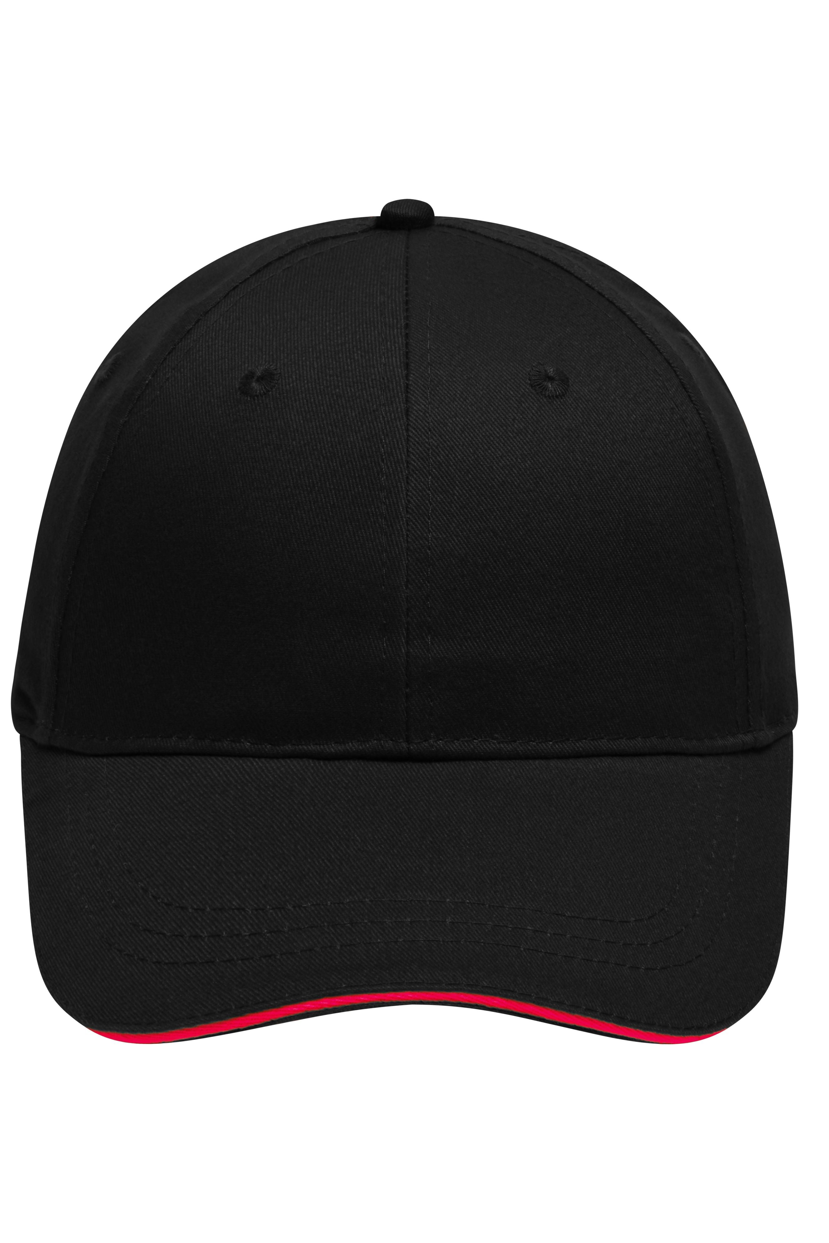James & Nicholson Cap black/red