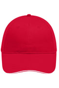 James & Nicholson Cap red/white