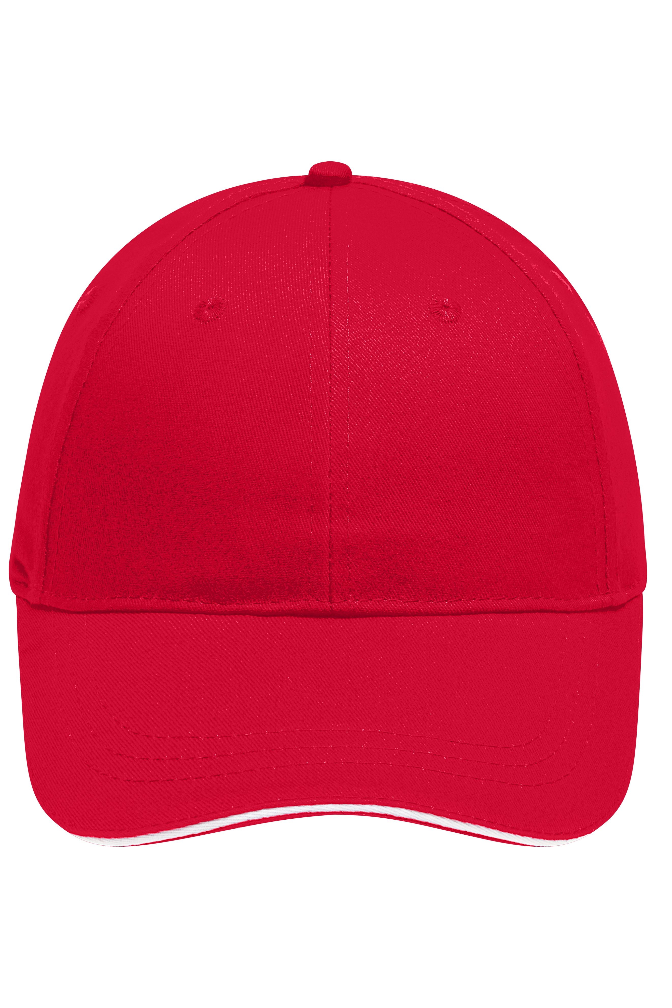 James & Nicholson Cap red/white