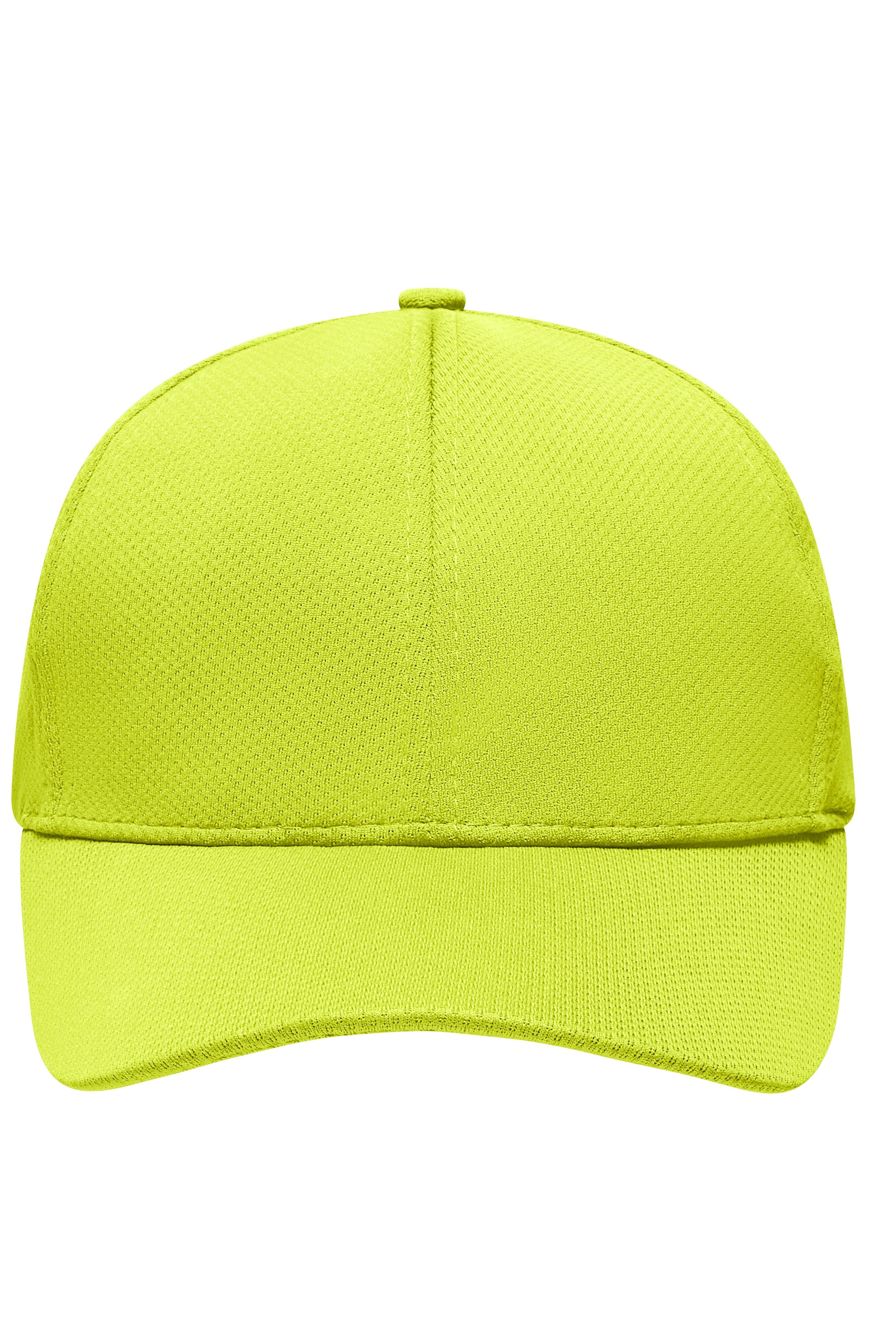 James & Nicholson Panel Sport Mesh Cap bright-yellow