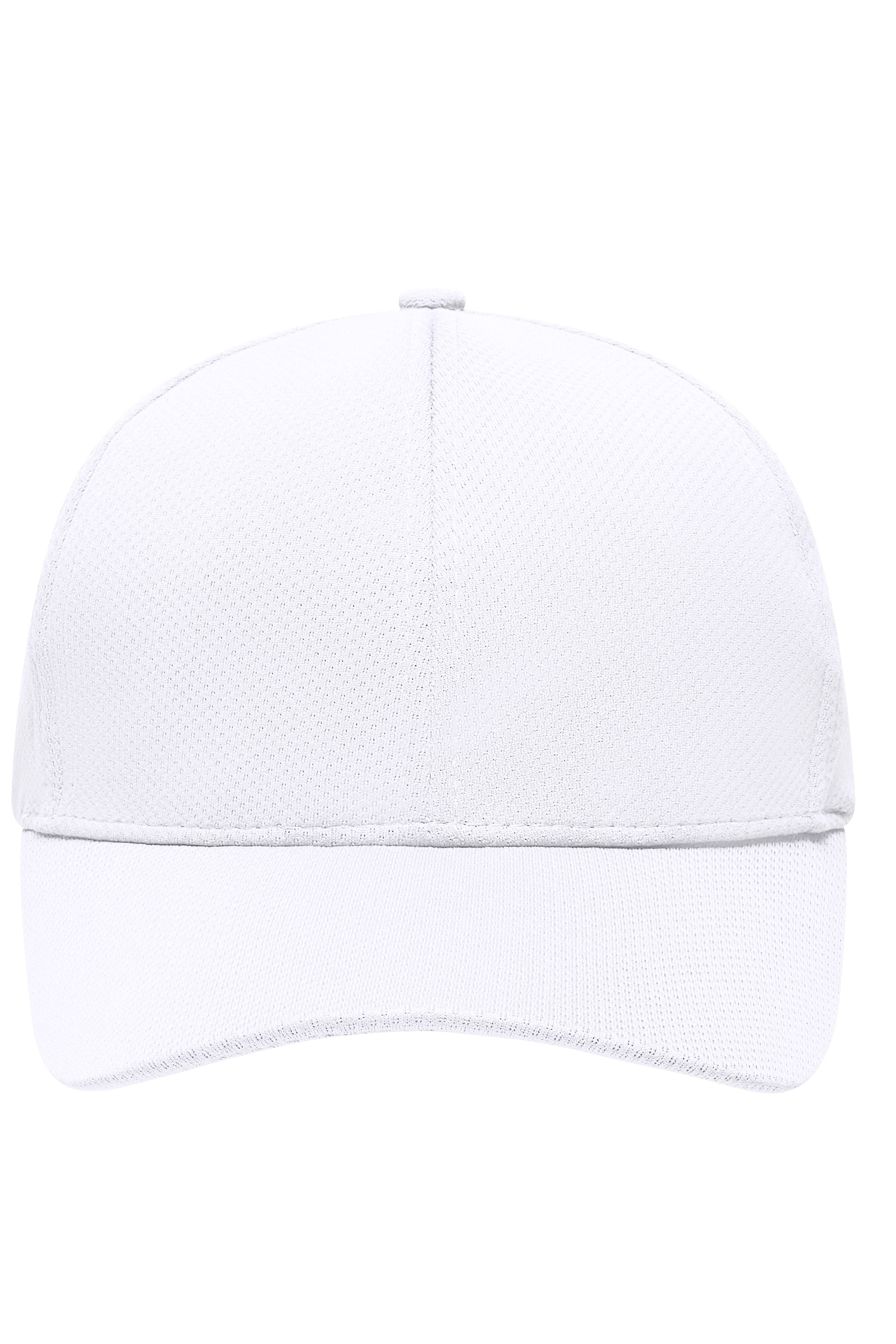 James & Nicholson Panel Sport Mesh Cap white