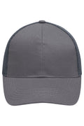 James & Nicholson Panel Cap Air Mesh dark-grey