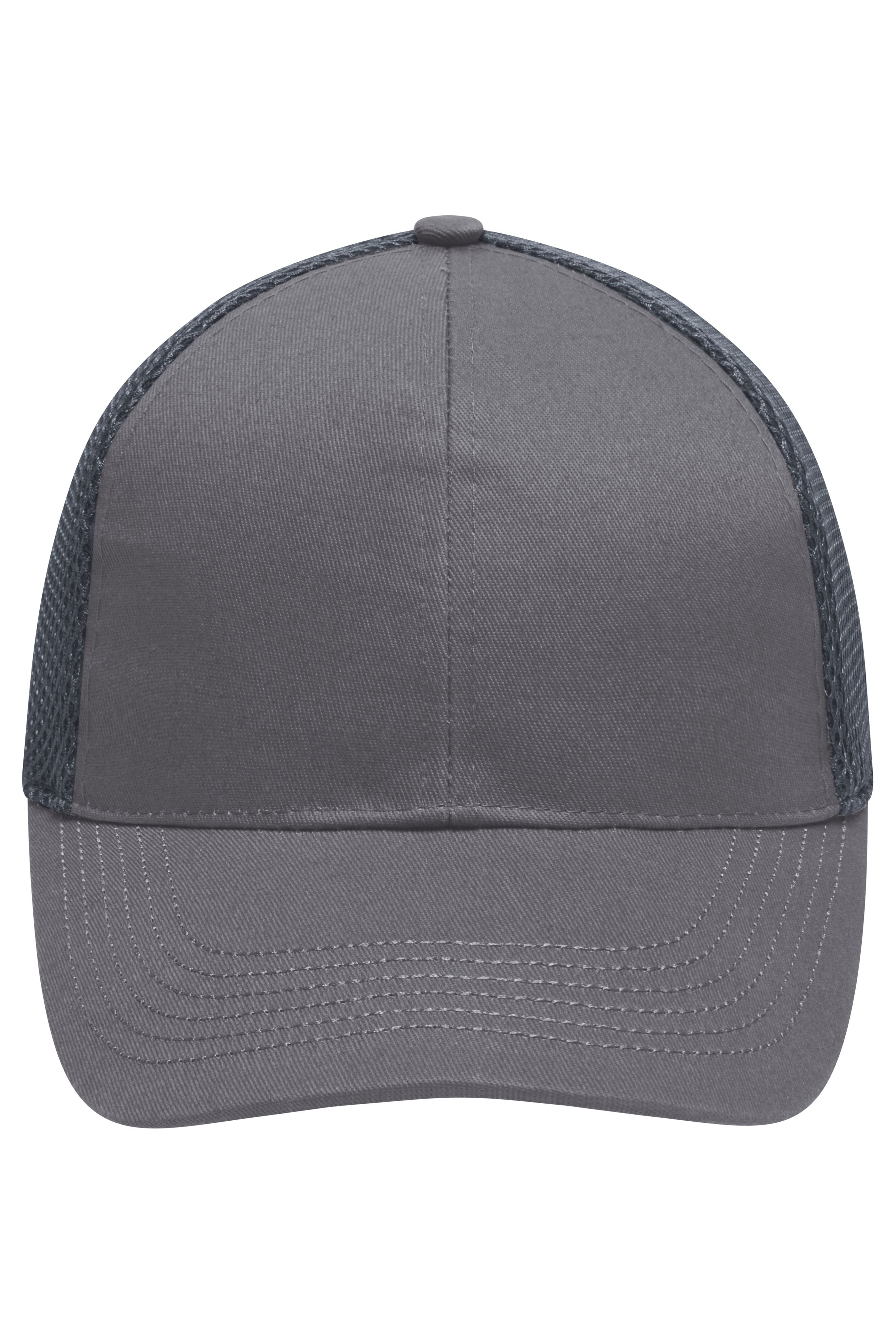 James & Nicholson Panel Cap Air Mesh dark-grey