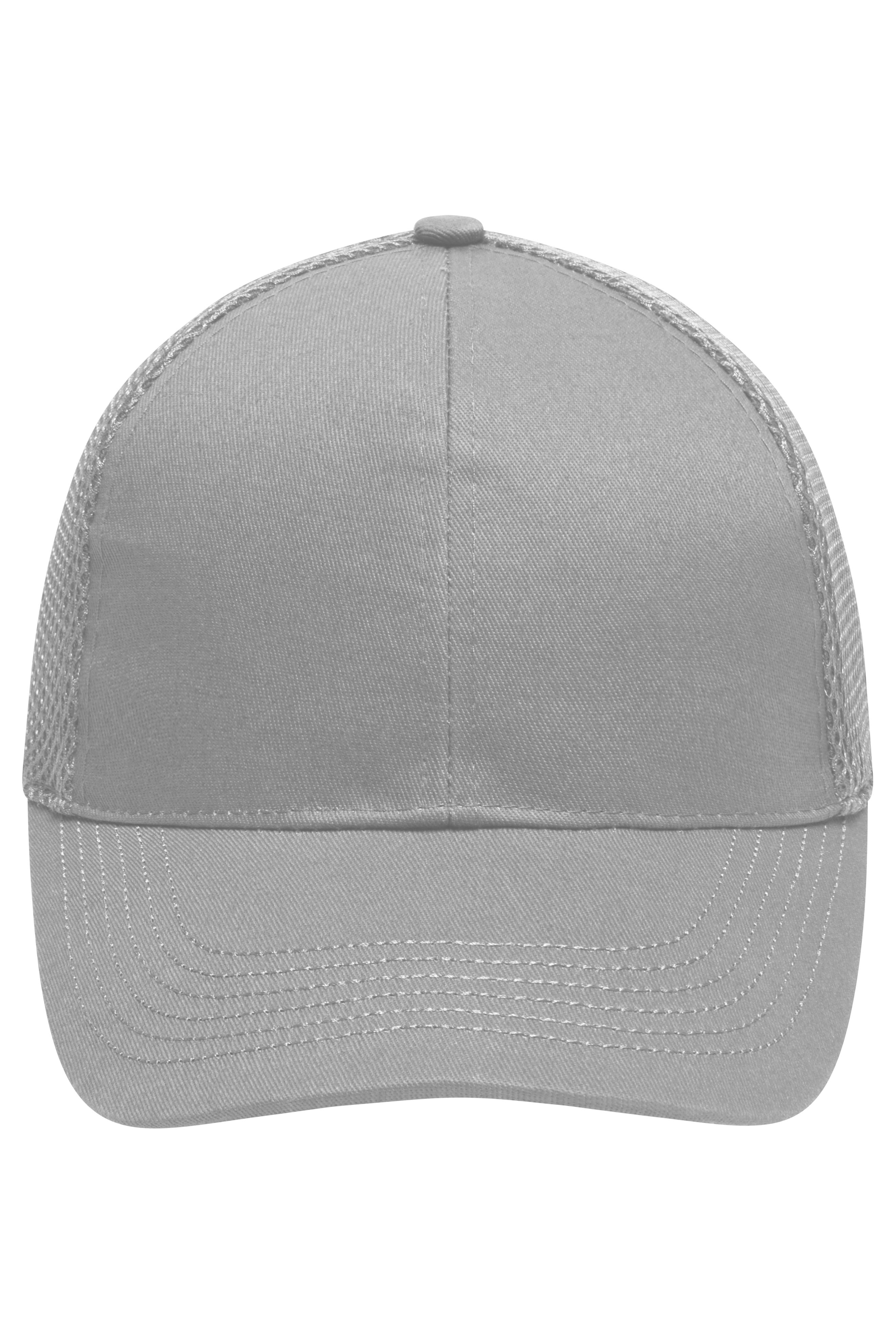 James & Nicholson Panel Cap Air Mesh light-grey