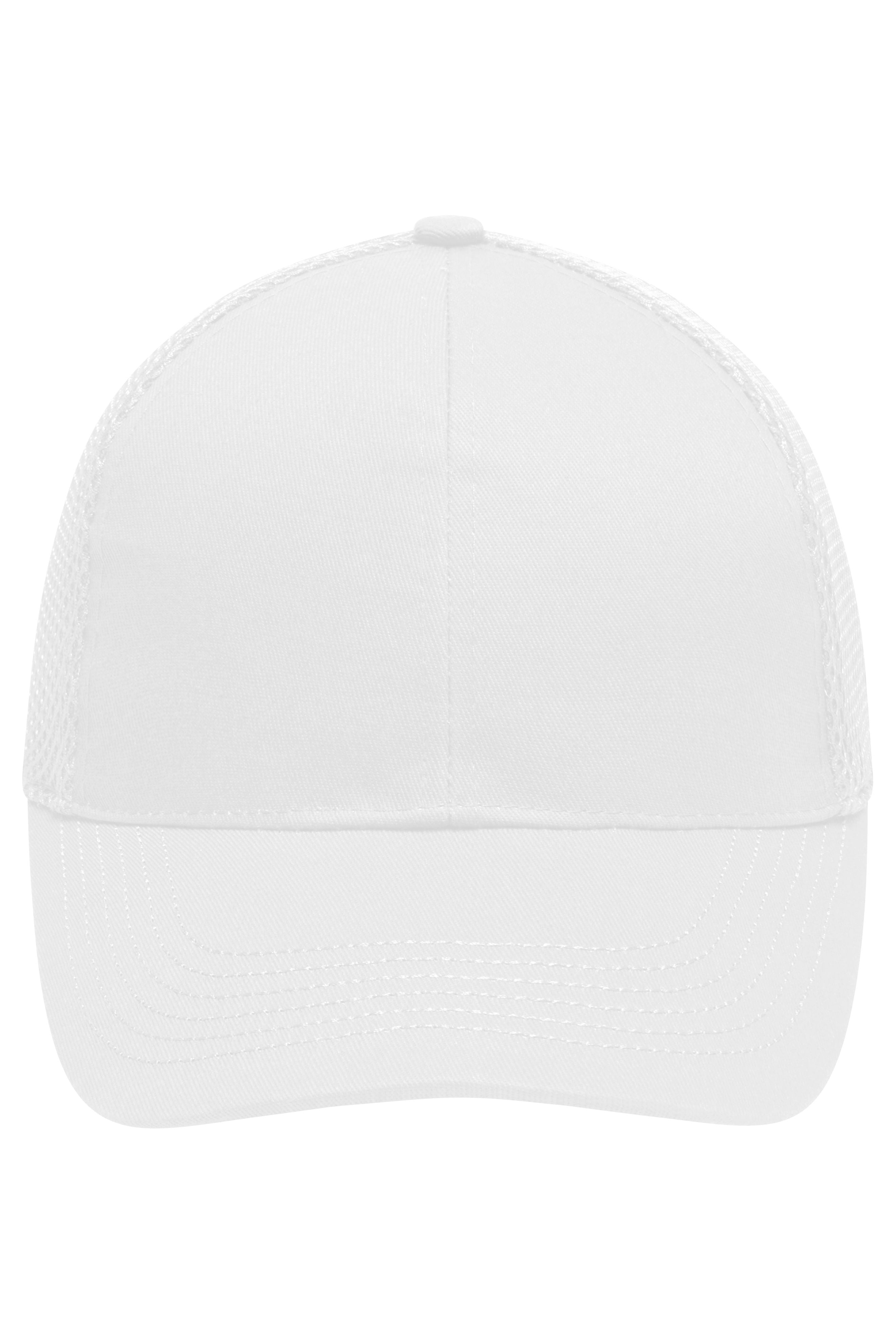 James & Nicholson Panel Cap Air Mesh white
