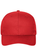 James & Nicholson Cap mit ungebürsteter Oberfläche red