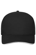 James & Nicholson Cap mit ungebürsteter Oberfläche black/white