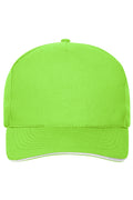 James & Nicholson Cap mit ungebürsteter Oberfläche lime-green/white