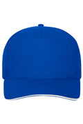 James & Nicholson Cap mit ungebürsteter Oberfläche royal/white