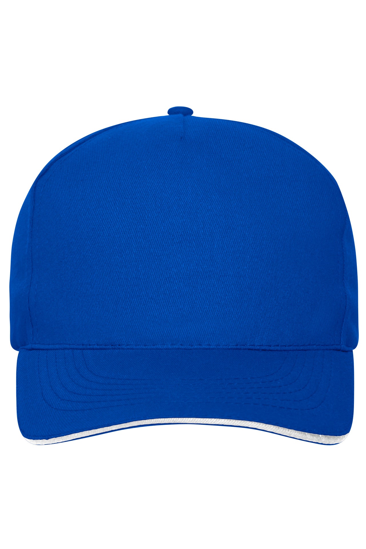 James & Nicholson Cap mit ungebürsteter Oberfläche royal/white