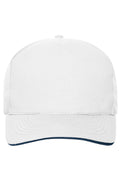 James & Nicholson Cap mit ungebürsteter Oberfläche white/navy