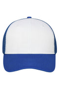 James & Nicholson Mesh Cap white/royal