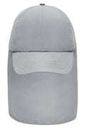 James & Nicholson Cap mit extra langem Nackenschutz grey