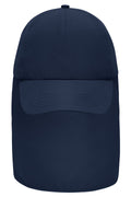 James & Nicholson Cap mit extra langem Nackenschutz navy