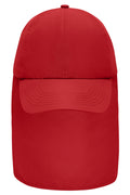 James & Nicholson Cap mit extra langem Nackenschutz red