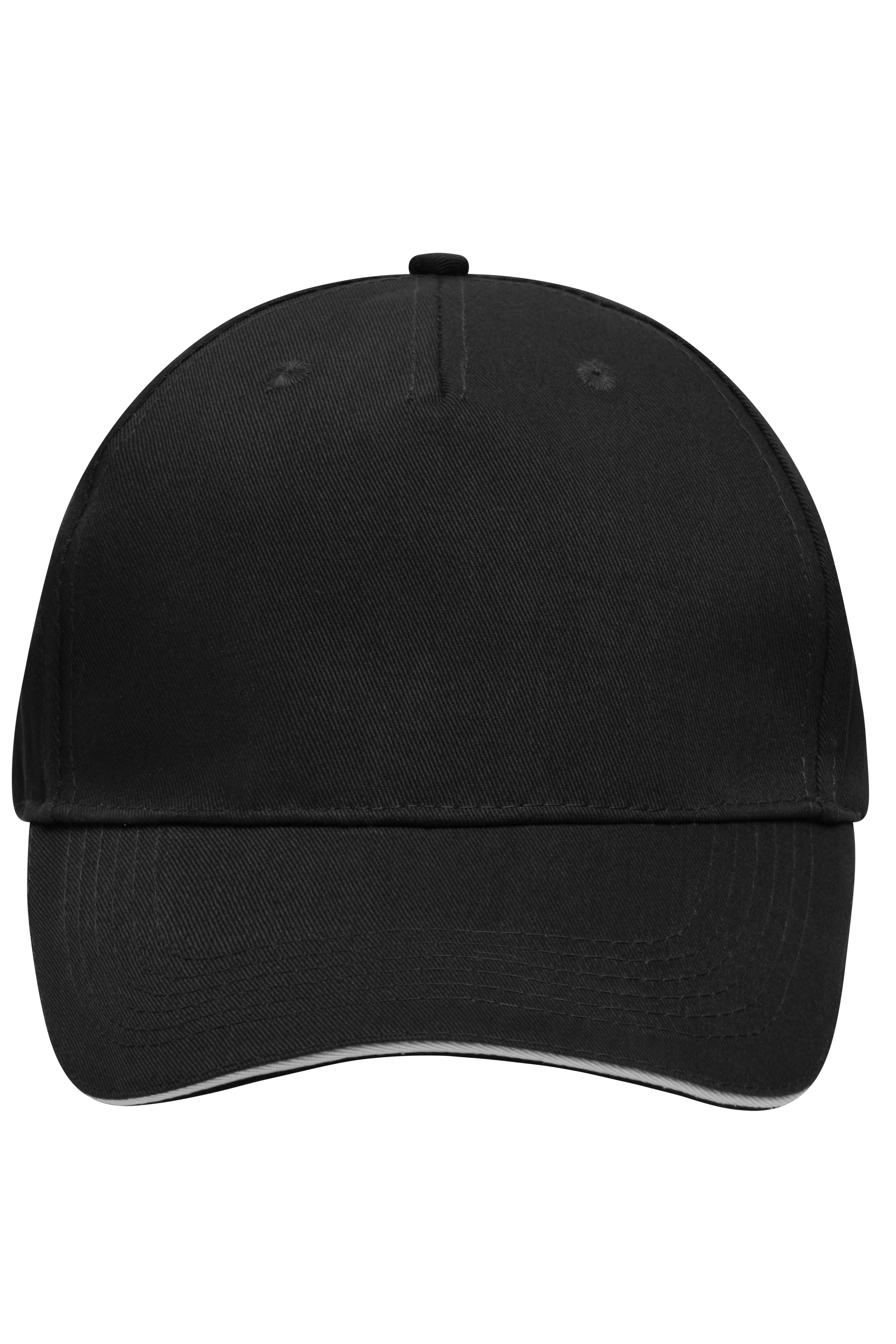 James & Nicholson Cap black/light-grey