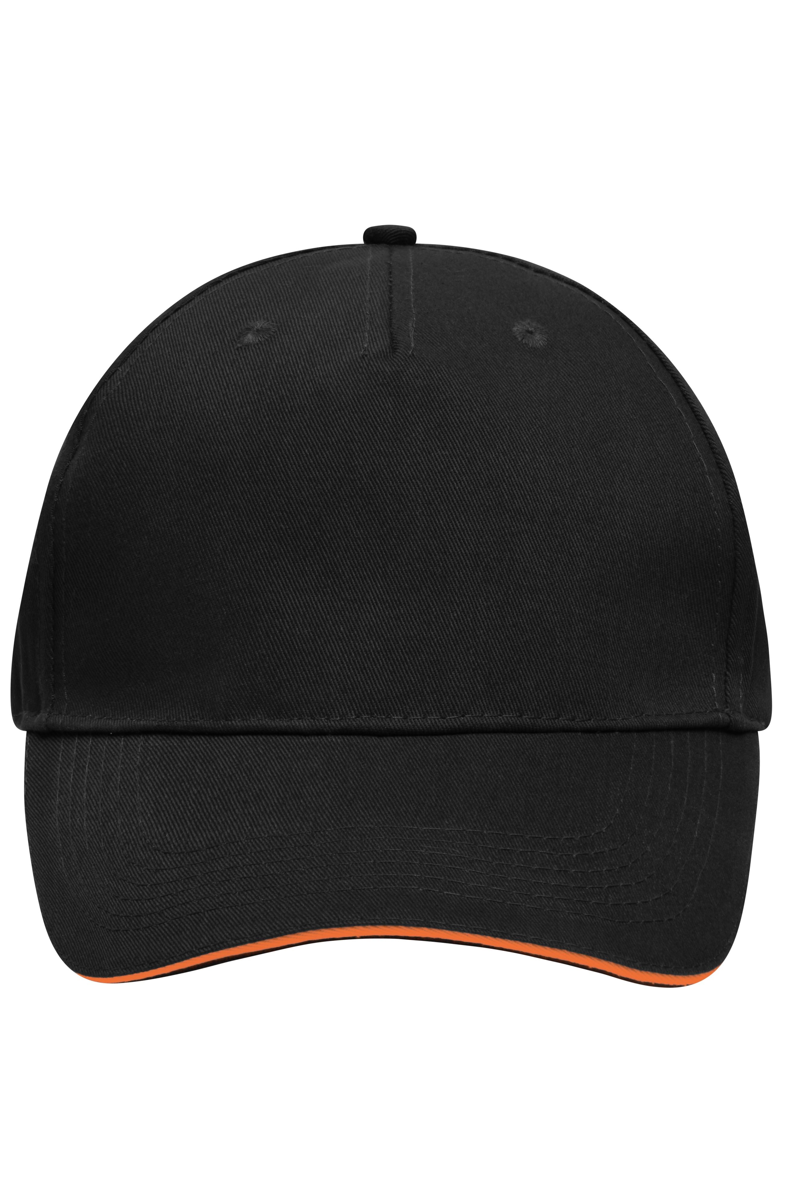 James & Nicholson Cap black/orange