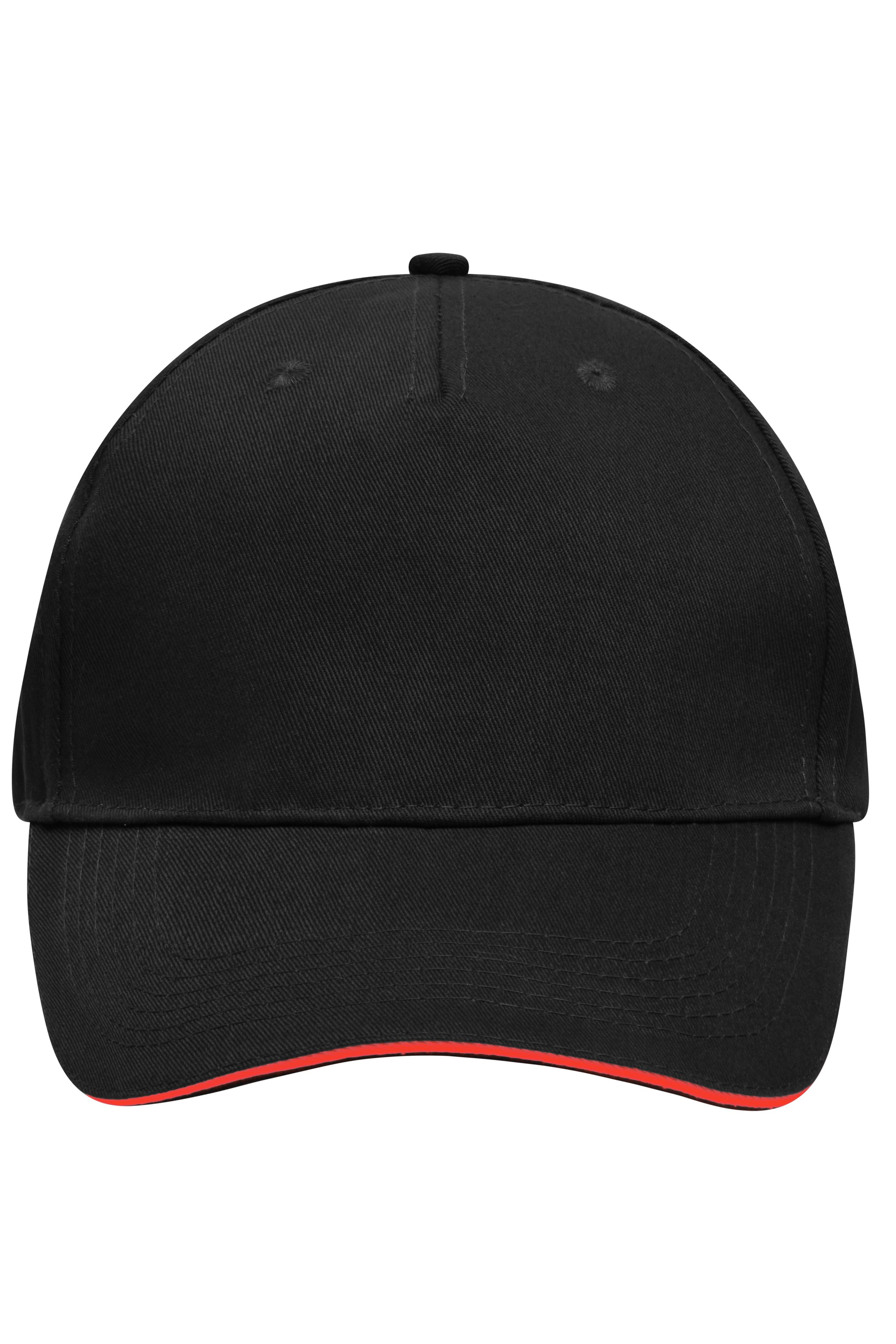 James & Nicholson Cap black/red