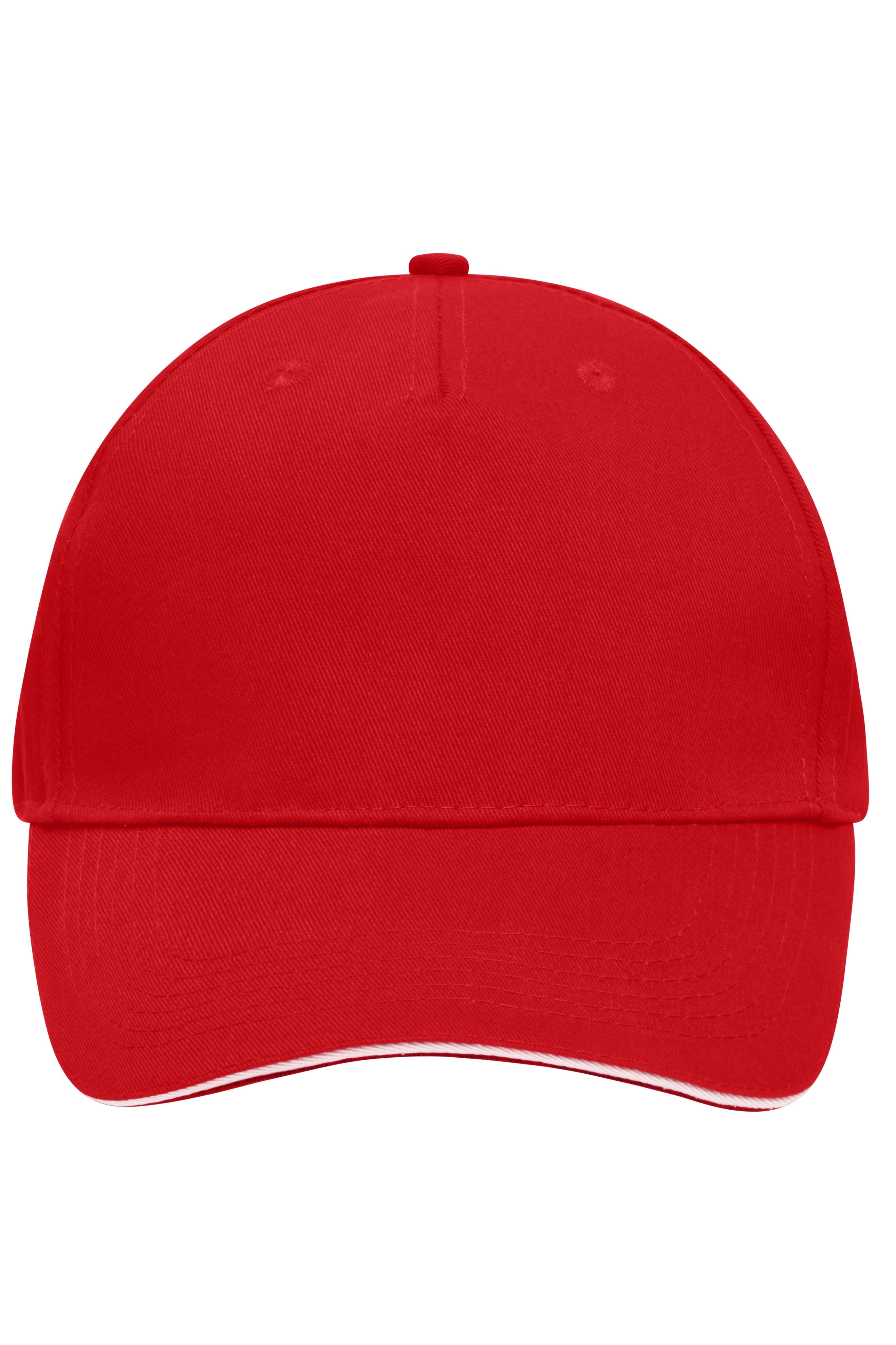 James & Nicholson Cap red/white