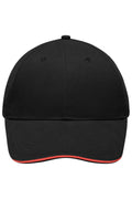 James & Nicholson Leichte Cap black/red