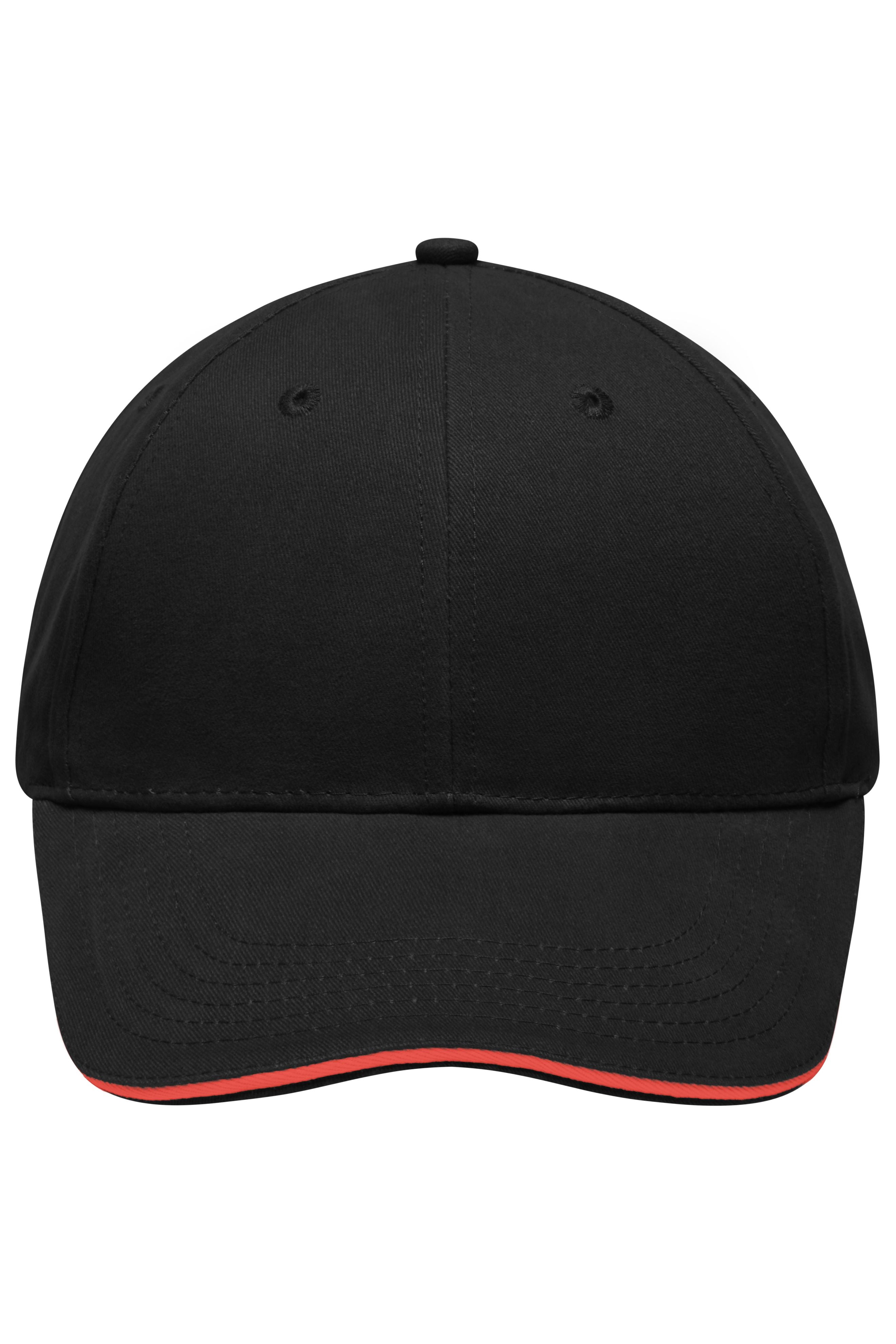 James & Nicholson Leichte Cap black/red