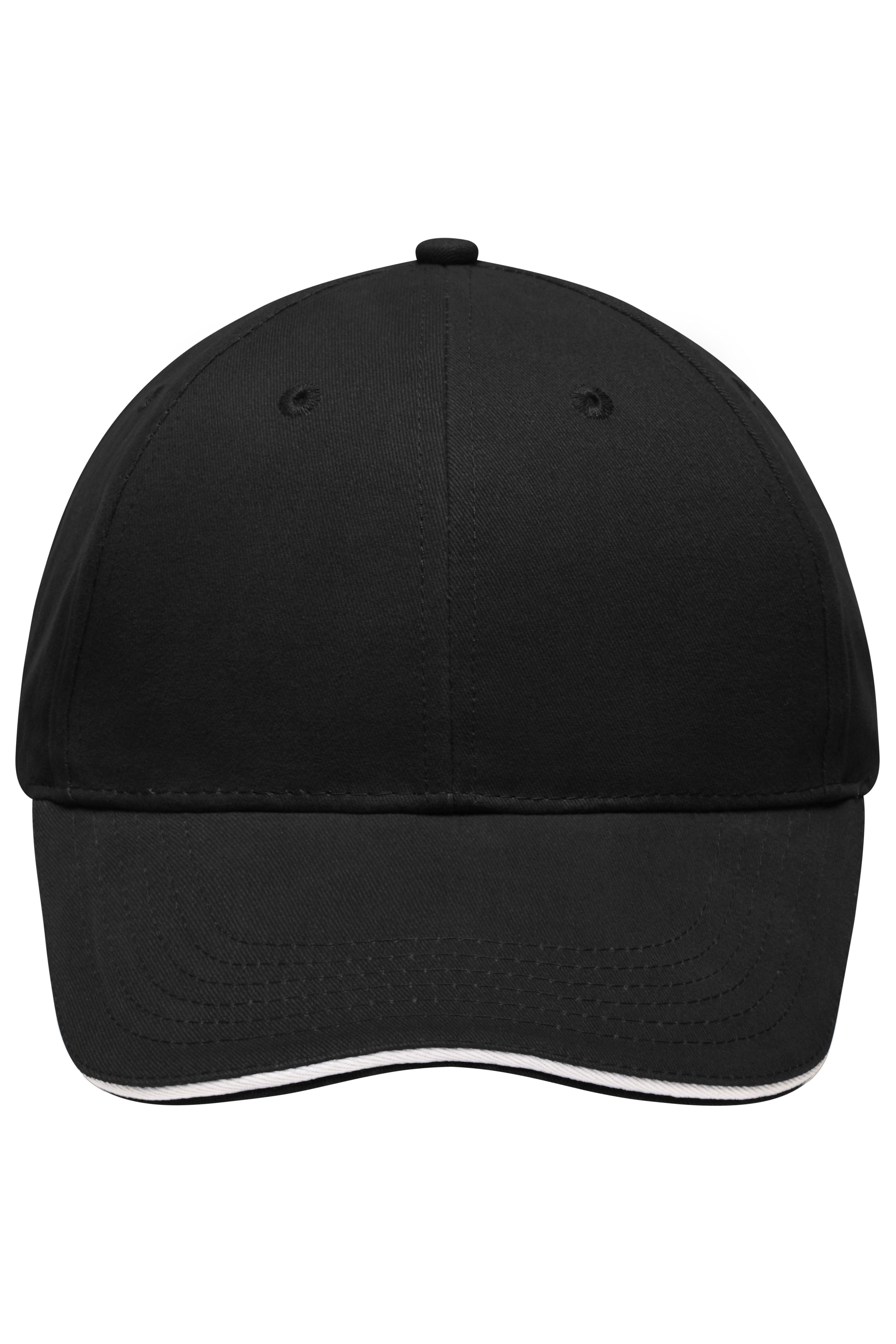 James & Nicholson Leichte Cap black/white