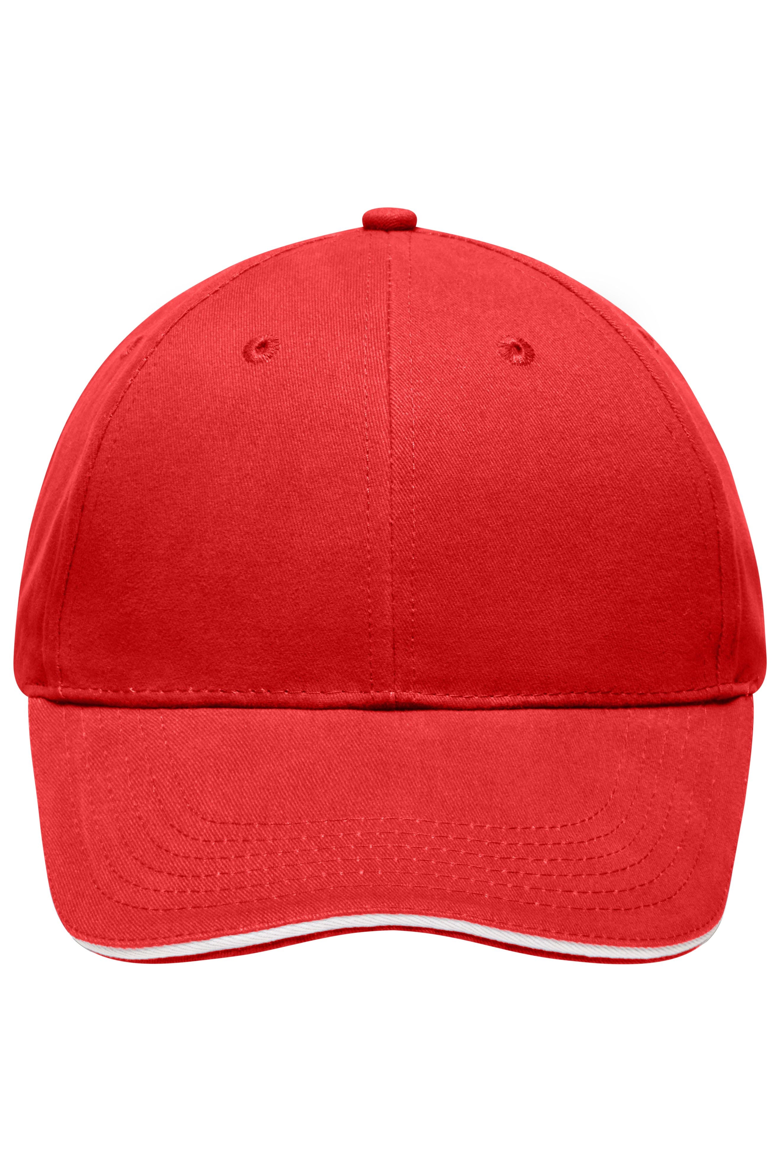 James & Nicholson Leichte Cap red/white