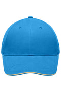 James & Nicholson Leichte Cap turquoise/beige
