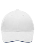 James & Nicholson Leichte Cap white/navy