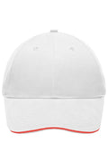 James & Nicholson Leichte Cap white/red
