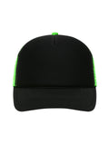 James & Nicholson Retro Mesh Cap black/neon-green