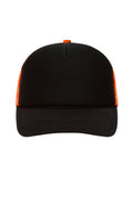James & Nicholson Retro Mesh Cap black/neon-orange