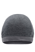 James & Nicholson Legere Streetwear Mütze black-melange/dark-grey